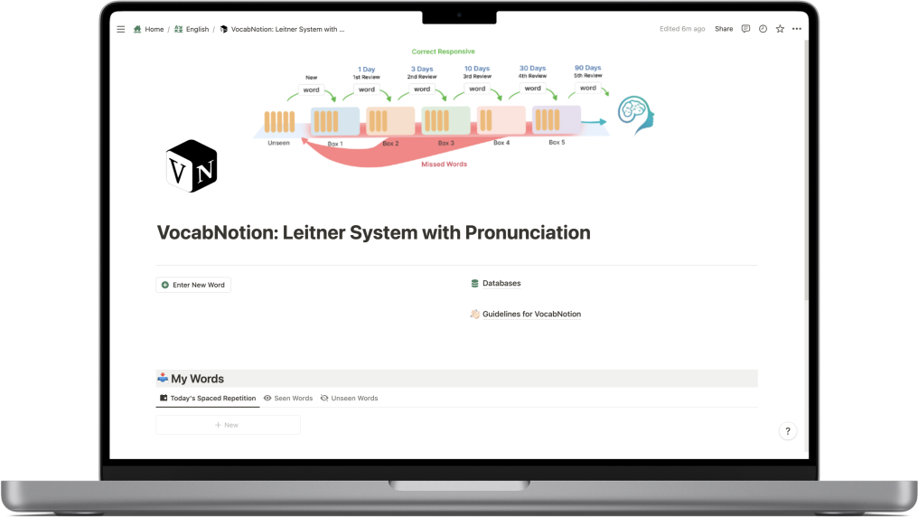 Unlock 75% of English with VocabNotion!